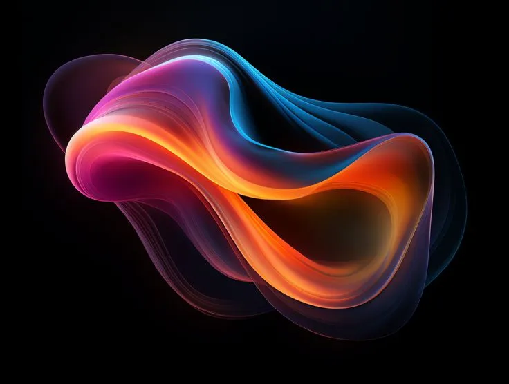 Vibrant abstract design elements