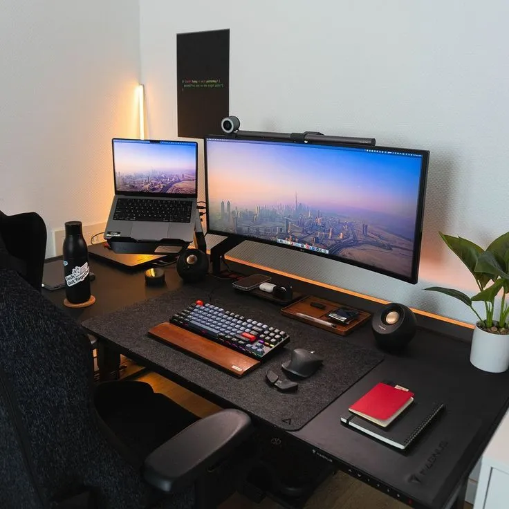 A well-organized home office